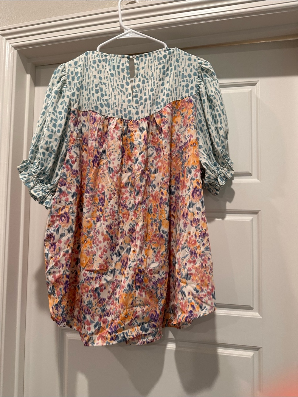 Boho Floral Patchwork Peasant Tunic - Multicolor - Picture 2 of 2